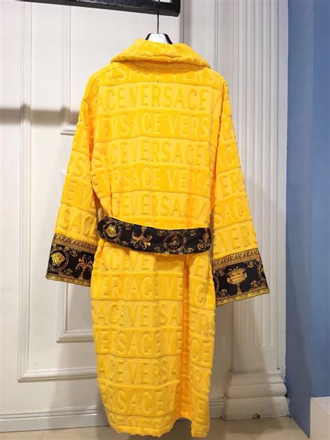 yellow versace robe.